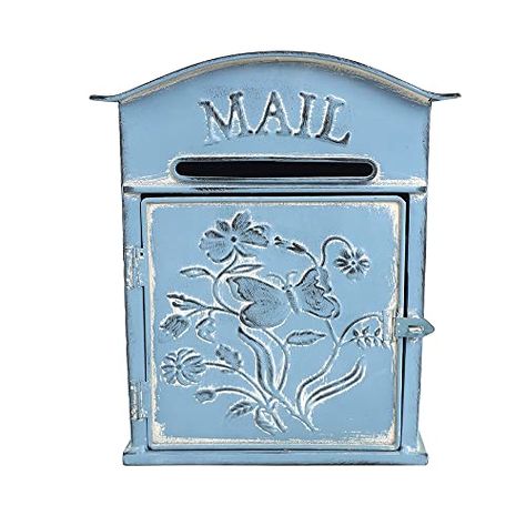 Mailbox Wall, Mailbox Garden, Vintage Mailbox, Metal Mailbox, Mail Boxes, Home Decor Metal, Garden Outdoor, Mailbox, Antique Style