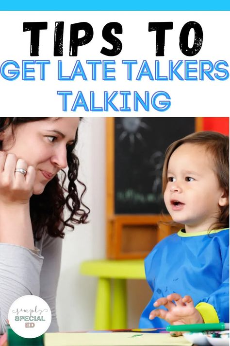 Are you looking for how to help later talkers start talking? This blog has all of my tips for late talkers to help your kids language development. Some of these speech tips for late talkers include model language, baby sign language and reading children’s books repetitively. If you are still concerned about your child’s late talking you can always discuss with a speech and language pathologist. I hope you find these 5 toddler talking tips helpful to build language skills for your child. Talking Tips, Speech Tips, Two Word Phrases, Sign Language Book, Emergent Literacy, Early Childhood Special Education, Language Disorders, Special Education Activities, Baby Sign Language