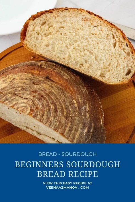 You don't need special ingredients or equipment to make a sourdough starter at home but making the bread can be quite intimidating. This easy sourdough bread recipe is especially great for people who are new to sourdough. Once you have mastered this recipe, you can experiment with recipes and flavors #sourdoughbread #bread #baking #breadbaking #sourdoughbaking #beginnerssourdough #beginnersbread Sourdough Bread Recipe All Purpose Flour, All Purpose Flour Sourdough Bread, Sourdough All Purpose Flour, Sourdough Bread All Purpose Flour, Sourdough Bread Recipe With Starter All Purpose Flour, Sourdough Bread With All Purpose Flour, Bread Recipe For Beginners, Easy Sourdough Bread, Starter Sourdough