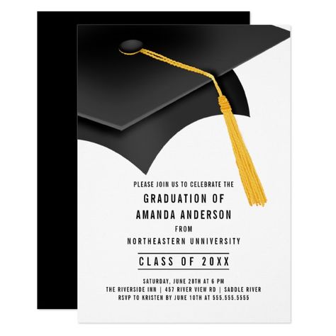 Senior Graduation Quotes, Graduation Invitation Cards, Cap Graduation, Invitation Graduation, Doctor Graduation, Black Graduation, Graduation Party Invitation, Graduation Quotes, Graduation Card