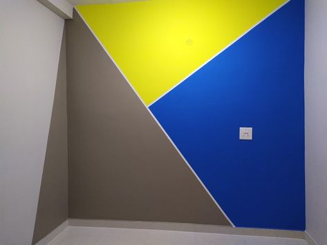 Blue And Yellow Wall Paint Ideas, Yellow Wall Paint, Wall Paint Ideas, Yellow Painted Walls, Drawing Family, Room Wall Colors, Diy House Renovations, Bedroom Wall Designs, Lord Shiva Hd Wallpaper