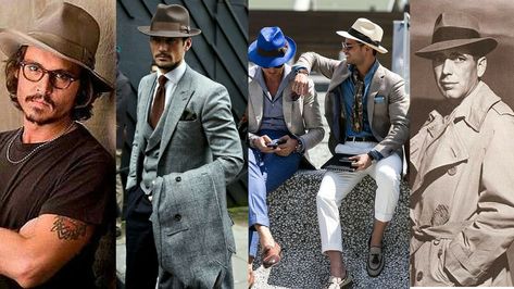 Wear it Well: Men's Hats > Fedora Fedora Hat Men Outfits, Types Of Mens Hats, Hat Men Outfit, Men Hats Styles, Fedora Hat Summer, Wide Brim Hat Men, Style Girlfriend, Fedora Hat Men, Mens Casual Outfits Summer