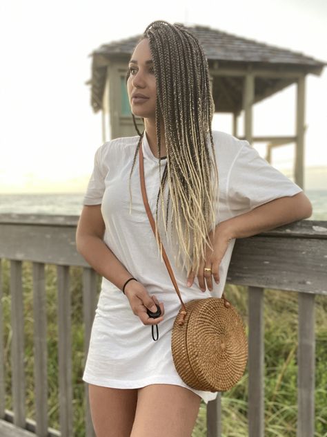 Box Braids Ombre Blondes, Small Box Braids Color Ideas, Partial Box Braids, Blond Braided Hairstyles, Box Braid Blonde, White Woman With Box Braids, Afro Braids Blonde, Box Braids For White Women, Box Braids On White Women