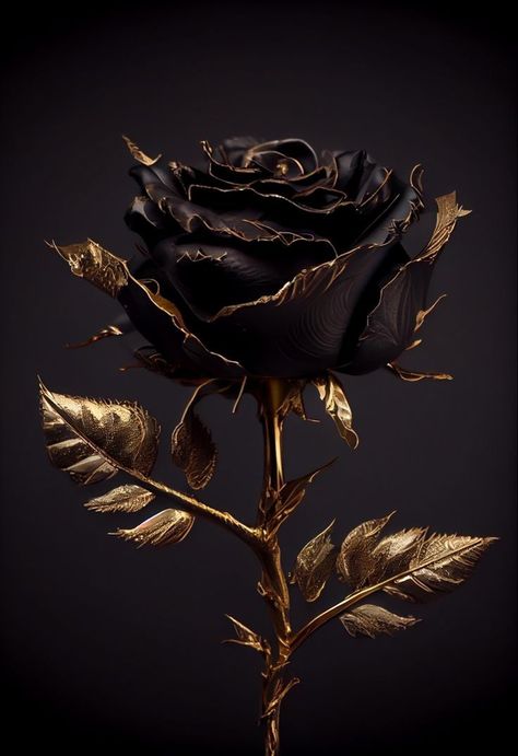 Black Rose, Black And Gold, Gold, Black