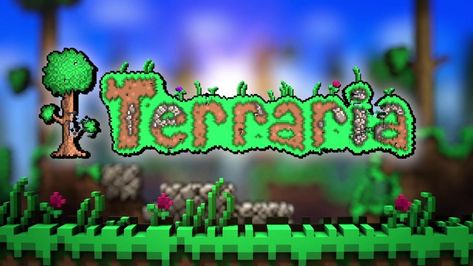 Finally! A pic other than Moonlord! This is the Terraria Logo!! Terraria Game, Youtube Gamer, Custom Pillow Cases, Terraria, Game Cheats, Hack Online, Tool Hacks, Nintendo 3ds, Sandbox