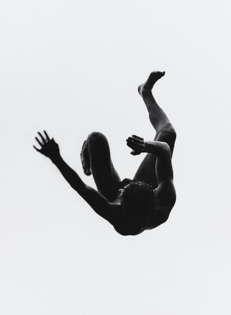 Two People Reaching For Each Other, Backflip Reference, Person Falling Perspective, Falling Backwards Reference, Person Falling Backwards, Falling Photography, Person Falling Silhouette, Guy Falling, Falling Background