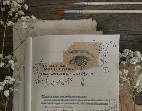 Book Annotation Acotar, Annotated Books Drawing, Aesthetic Book Notes, Aesthetic Book Annotation Drawings, Annotating Books Aesthetic Drawing, Acomaf Annotations, Book Annotation Drawing, Annotation Drawings, Book Annotation Doodles