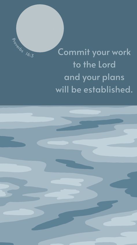 #bibleverses #proverbs Commit Your Work To The Lord, Commit Your Plans To The Lord, Proverbs 16 3 Wallpaper, Aesthetic Verses, Bible Wallpaper, Vision Board Planner, Prayer Bible, Proverbs 16 3, Matthew 17