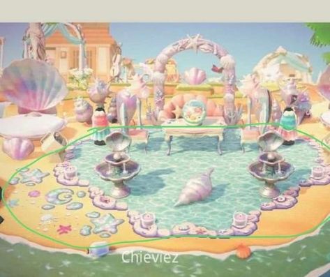 Fairy Island, Mermaid Island, Pink Island, Hangout Spot, Mermaid Cove, Animal Crossing Memes, Cartoon Crazy, Animal Crossing Wild World, Animal Crossing Qr Codes Clothes