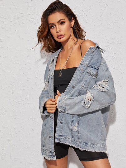 Longline Denim Jacket, Long Denim Jacket, Oversized Jean Jacket, Hooded Denim Jacket, Oversized Jeans, Distressed Jean Jacket, Denim Jacket Women, Ripped Denim, Denim Jean Jacket