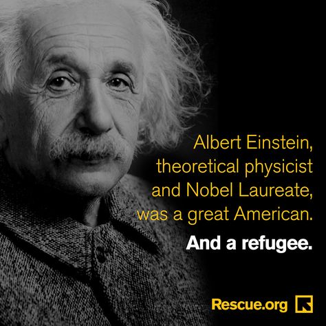 Did you know that Albert Einstein was a refugee? The United States has a long tradition of offering refuge to those fleeing persecution and war. With support, refugees go on to thrive and contribute to their new countries in many different ways. Albert Einstein is just one example of a great American and famous refugee. Share to help us spread the truth. Refugee Quotes, Refugee Day, Sketch Quotes, World Refugee Day, Great Thinkers, Foot Reflexology, Character Quotes, Social Sites, International Day