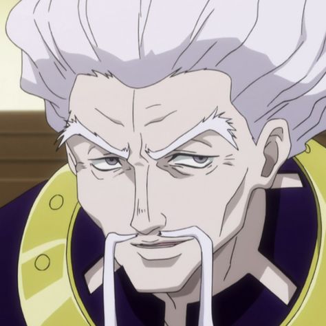 Hunter X Hunter __ Zoldyck Family | Zeno Zoldyck  (Grandfather) Zeno Zoldyck, Silva Zoldyck, Zoldyck Family, Fu Manchu, Adventures Of Tom Sawyer, Hxh Characters, Mbti Character, Killua Zoldyck, Hunter Anime