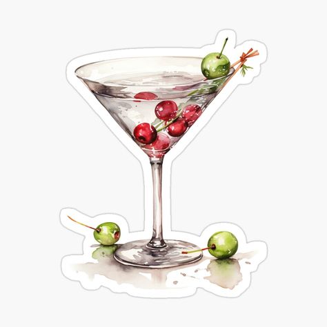 Get my art printed on awesome products. Support me at Redbubble #RBandME: https://www.redbubble.com/i/sticker/Alcohol-Cocktail-Glass-with-Berries-Liqueur-by-My-Magic-World/155667327.EJUG5?asc=u Alcohol Stickers, Cozy Sunroom, Drink Stickers, Christmas Cocktails, Cocktail Glass, Aesthetic Stickers, Liqueur, Goa, Laptop Stickers