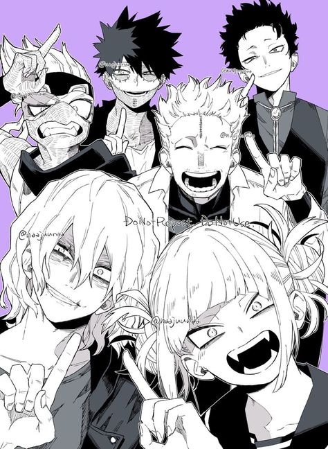 Toga Himiko And Dabi, Bnha League Of Villains, Mha Shigaraki, Dabi Todoroki, Last Game Manga, League Of Villains, Shigaraki Tomura, Avatar Funny, Toga Himiko