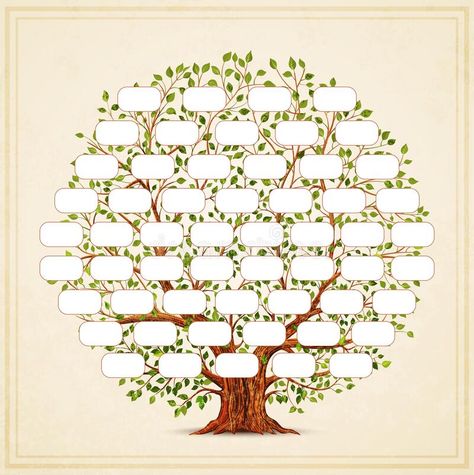 Family Tree Template. Genealogy, Pedigree. Vintage Style for Retro Design Stock Vector - Illustration of pedigree, adult: 260884594 Tree Project, Tree Template, Family Tree Project, Family Tree Template, Tree Templates, Mickey Mouse Wallpaper, Wallpaper Iphone Christmas, Illustration Vintage, About Family