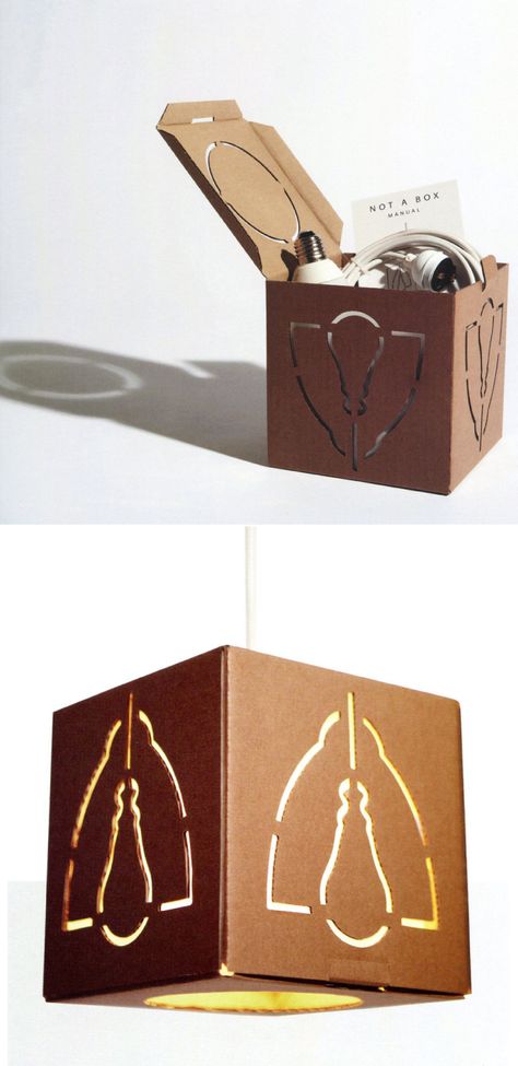 Kraft Paper Package & Lamp Reuse Packaging Ideas, Reusable Packaging Ideas, Eco Packaging Ideas, Reusable Packaging Design, Lamp Packaging, Secondary Packaging, Reuse Packaging, Smart Packaging, Kraft Paper Packaging