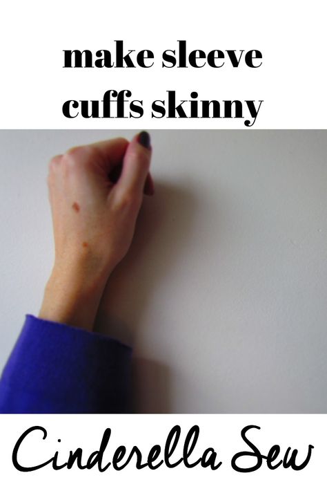 Sew a tighter cuff on the sleeve of your sweaters, sew easy! No machine needed. How To Fix Stretched Out Sweater Sleeves, How To Tighten Sweater Cuffs, How To Shorten Sleeves With Cuffs, Sweater Sleeves Too Long Hack, Shorten Sweater Sleeves, Sweater Repair, Easy Hand Sewing, Clothes Repair, Sweater Hacks