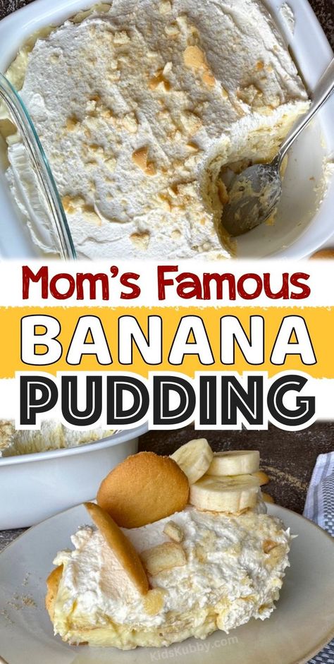 Banana Pudding Recipe With Cream Cheese, Cool Whip Banana Pudding, Cream Cheese Condensed Milk, Best Banana Pudding Ever, Nilla Wafer Banana Pudding, Pudding Whipped Cream, Easy Dessert Idea, Cool Whip Desserts, Banana Pudding Desserts