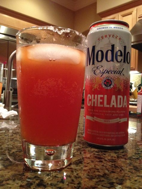 Chelada by Modelo?! Really?! So good!! Modelo Chelada, Flavored Salts, Drink Bottles, Good Things, Drinks, Quick Saves