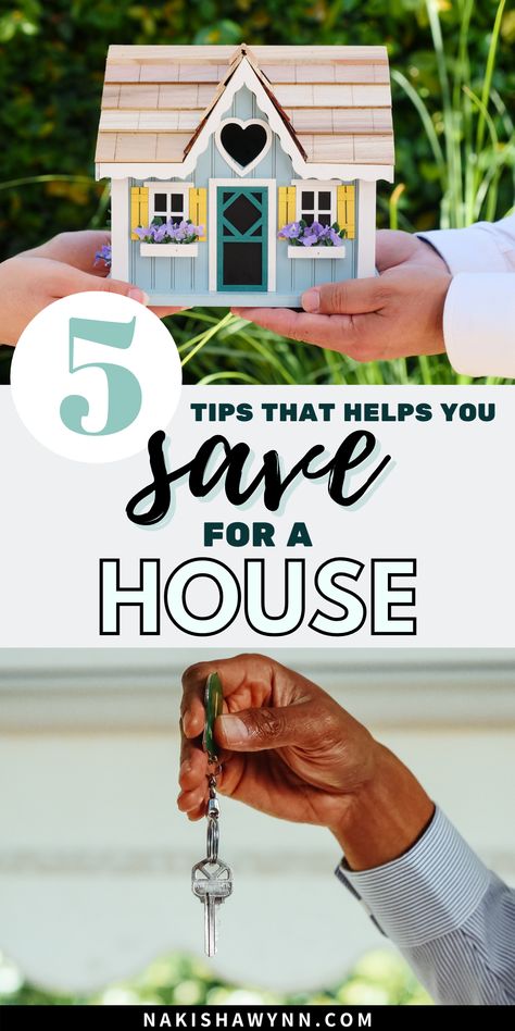 Tips for saving to buy a house. How to save money for a house. Easy house saving tips. Buying A House Checklist, Save Money For A House, Getting A House, House Checklist, Save For House, Financial Plan, Buy House, Buy A House, Buying Your First Home