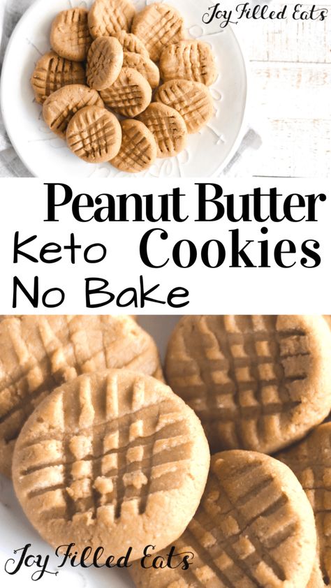 Healthy Peanut Butter Balls, Peanut Butter No Bake Cookies, Galletas Keto, Keto Peanut Butter Cookies, Classic Peanut Butter Cookies, Keto Peanut Butter, Postre Keto, Peanut Butter No Bake, Easy Treat