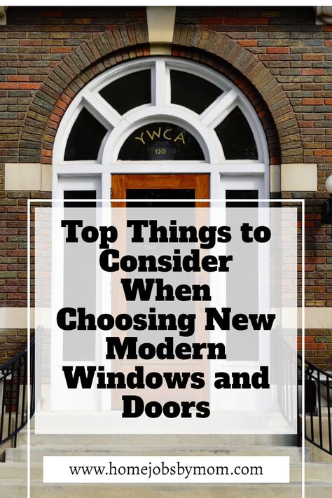 Top Things to Consider When Choosing New Modern Windows and Doors: If you're in the market for new modern windows and doors, be sure to check out this guide! It covers tips to help you make the best decision. Replace Window With Door, How To Case Existing Windows, Best Windows For New Construction, How To Replace Windows, Installing Windows Diy, Modern Windows And Doors, Replacing Front Door, Drafty Windows, Awning Windows