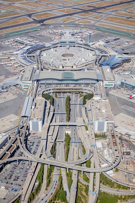 All sizes | San Francisco International Airport Terminals Aerial Photo | Flickr - Photo Sharing! Air Jamaica, City Skylines Game, San Francisco Airport, Istanbul Airport, San Francisco Photos, San Francisco International Airport, Civil Engineering Design, Aviation World, Airport Design