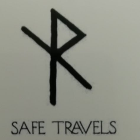 Safe Travels Rune Tattoo, Safe Travel Tattoo, Bleach Sketch, Pyrography Jewelry, Bind Runes, Warrior Symbols, Viking Tent, Travel Symbols, Nordic Runes