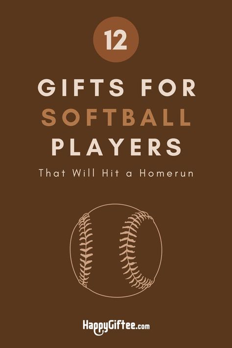 List of hand-picked gift ideas for softball players or fans 🎁 See full article at: https://www.happygiftee.com/softball-gifts/ Softball Gift Ideas For Players, Gift Ideas For Softball Players, Gifts For Softball Players, Softball Gifts For Players, Softball Gift Ideas, New Boyfriend Gifts, Softball Pitcher, Softball Gifts, Girls Softball