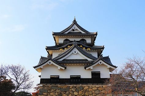 Japanese Fortress, Hikone Castle, Ancient Japanese Architecture, Shiga Japan, Historical Japan, Castle Fortress, Japanese Castles, Castle Plans, Asian House