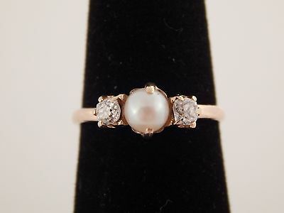 Pearl Diamond Ring, Pearl And Diamond Ring, Cushion Cut Ring, Edwardian Era, Pearl Diamond, Fine Rings, Ring Vintage, Pearl Ring, Cushion Cut