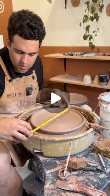 Salter Pottery on Instagram: "How do I make a dinnerplate on the wheel. #Pottery #Ceramics #Demo." Ceramic Art Wheel, Throwing A Plate On The Wheel, Throwing Plates On The Wheel, How To Pottery, Wheel Ceramics, Wheel Pottery, Ceramics Plate, Pottery Tips, Ceramic Tools