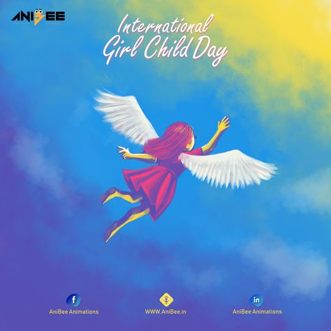 National Girl Child Day Creative Poster, International Girl Child Day Posters, Save The Girl Child Poster Ideas, Girl Child Day Poster, 3d World Globe, International Girl Child Day, International Girls Day, Happy Girls Day, Girl Child Day