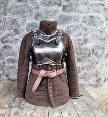 Knight Halloween Costume, Knight Halloween, Chest Plate, Free Paint, Back Plates, Larp Armor, Blackened Steel, Suit Of Armor, Body Armor