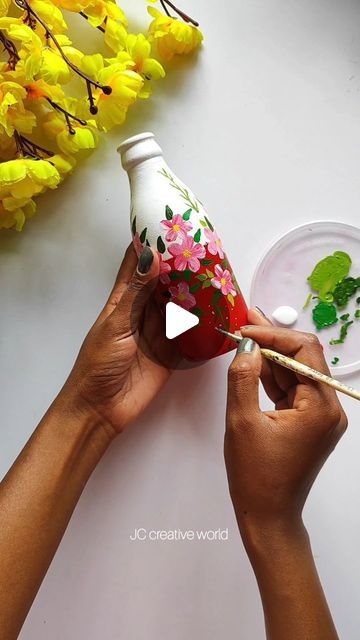 Bottle Art With Clay, Art With Clay, Goth Diy, Bottle Painting, Bottle Art, Fun Projects, Dates, On Instagram, Quick Saves