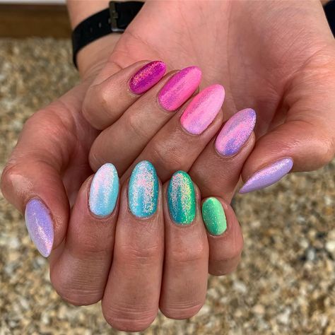 Rainbows😍💅🏽 #ombrenails #rainbownails #naturalnails #biab #gelbottleinc Multi Colour Ombre Nails, Colour Ombre Nails, Biab Nails, Rainbow Ombre, Ombre Nail, Rainbow Nails, Ombre Nails, Natural Nails, Nail Designs