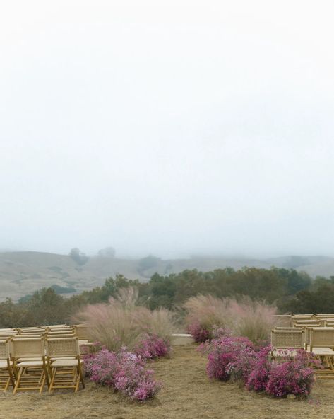 Love Installation, Boho Chairs, Meadow Wedding, Wedding Ceremony Seating, Vintage Garden Parties, California Wildflowers, Mountain Backdrop, Earthy Wedding, Sonoma California