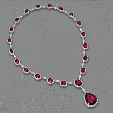 RUBELLITE AND DIAMOND NECKLACE Estimate  30,000 — 40,000  USD  LOT SOLD. 40,000 USD Tiara Jewelry, Diamond Necklace Simple, Beautiful Diamond Necklace, Coffee Ingredients, Tiaras Jewellery, Diamond Heart Pendant Necklace, Expensive Jewelry Luxury, Solitaire Pendant Necklace, Simple Diamonds