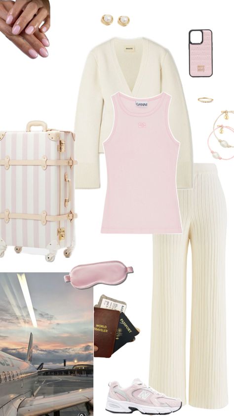 coquette pink Pilates princess vacation airport outfit Pink Ladies Outfit, Pink Pilates Princess, Airport Fits, Pink Pilates, Victoria Secret Outfits, Pilates Princess, Coquette Pink, Grey Outfit, Victoria Secret Fashion