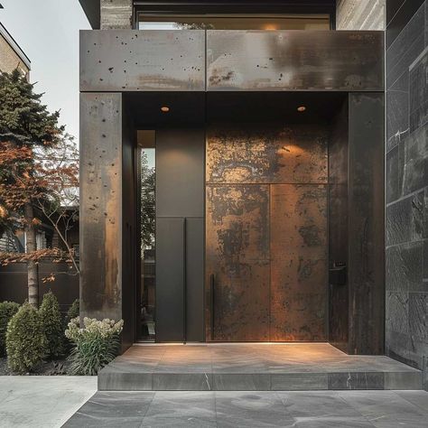 12 Chic Steel Front Door with Window Design for Urban Homes • 333k+ Inspiring Lifestyle Ideas Outside Doors Entrance Front Entry, Steel Door Design Front Entry, Door With Window Design, Industrial Front Doors, Front Door With Window, Door With Window, Glass Entrance Doors, Window Design Ideas, Inspiring Lifestyle