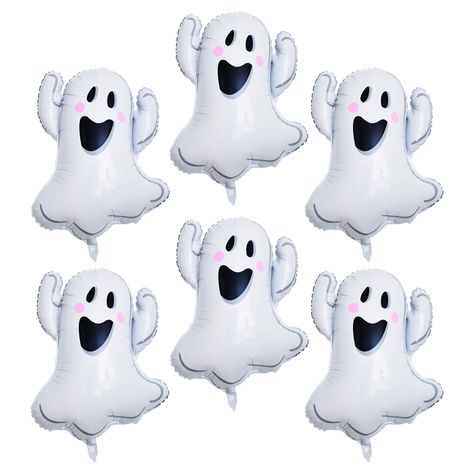 Ghost Balloons, October Baby Showers, Halloween Balloons, White Ghost, Balloon Kit, Halloween Scene, Ghost Design, Spooky Ghost, Halloween Party Themes