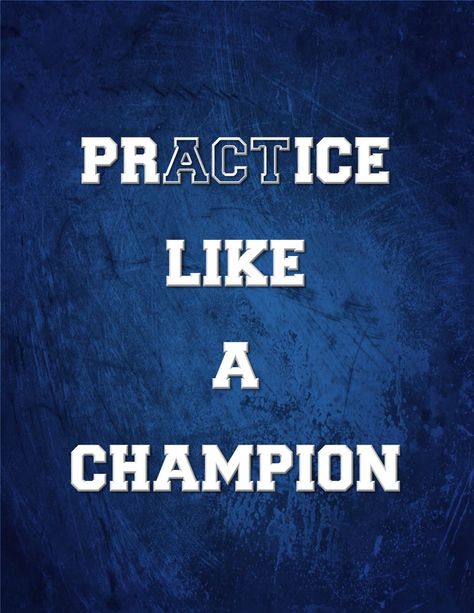 'Practice like a champion' (Act like a champion) motivational quote printable from Keeping It Crafty: Motivational/Inspirational Quote Printables Champion Quotes, Quotes Girlfriend, Gymnastics Quotes, Hockey Quotes, Softball Quotes, Quotes Family, Printable Inspirational Quotes, Basketball Quotes, Football Quotes