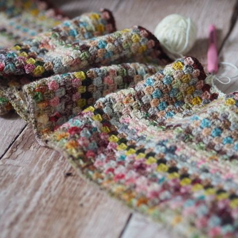 A World of Imagination: Down The Crochet Rabbit Hole.....Granny Stripe Blanket. Scrappy Blanket, Sock Yarn Blanket, Funky Crochet, Granny Stripe Blanket, Knitted Blanket Squares, Magic Knot, Granny Stripe, Scrap Yarn Crochet, Stripe Blanket