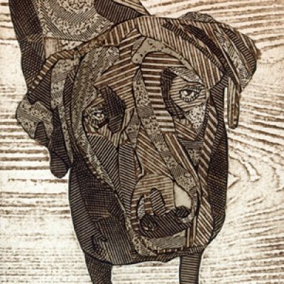 Collagraph using corrugated card etc Collagraph Printmaking Ideas, Cardboard Portraits, Collagraph Printing, Cardboard Relief, Linoleum Prints, Collagraph Printmaking, Collagraphy, Labrador Retriever Art, Printmaking Ideas