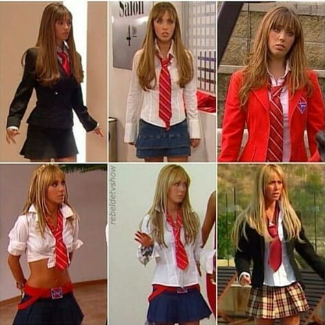 Que dificil es ser yo!❤ #anahi #elbrilloportilla #miacolucci #rbd #rebelde #anymaniacos #anyfans #ponny #aya Mia Colucci Outfits, Rbd Rebelde Costume, Mia Colucci, Outfits 2000s, Celebrity Friends, Early 2000s Fashion, Cute Skirt Outfits, Halloween Costume Outfits, Concert Outfits