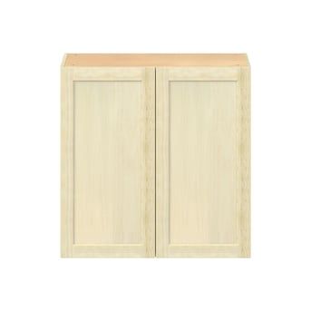 Project Source Omaha Unfinished 30-in W x 30-in H x 12.5-in D Unfinished Poplar Door Wall Ready To Assemble Cabinet (Recessed Panel Shaker Door Style) in the Kitchen Cabinets department at Lowes.com Poplar Cabinets, Unfinished Kitchen Cabinets, Unfinished Cabinets, Stock Kitchen Cabinets, Solid Wood Door, Upper Cabinet, Shaker Door Styles, Upper Kitchen Cabinets, Easy Ikea Hack