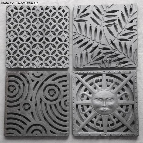 Iron Age 12in. Grates Drainage Pattern, Floor Drains Outdoor, Tree Grate Design, Drainage Grates Design, Metal Grate Floor, Drainage Grates, Tree Grate, Liquid Plastic, Trench Drain