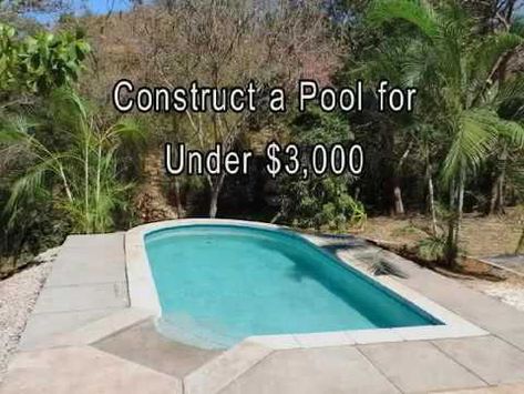 Cinder Block Swimming Pool Diy, Dig Your Own Pool, Homemade Swimming Pools Diy, Diy Concrete Pool How To Build, Diy Shallow Pool, Pool With Deck Attached To House, Diy Small Pool Ideas On A Budget, Diy Soaking Pool, Diy Saltwater Pool