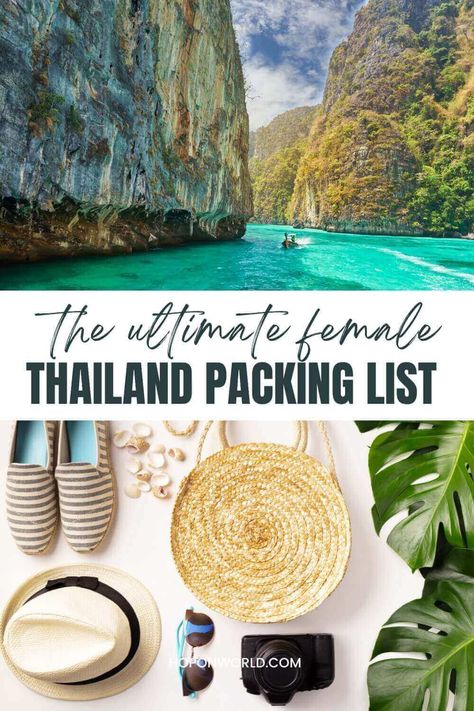 Packing For Thailand 10 Days, Thailand Backpacking List, Thailand Travel Essentials, Packing For Thailand 2 Weeks, Travel Outfit Thailand, Clothes For Thailand For Women, Packing List Thailand, Packing List For Thailand, Vacation Outfits Thailand