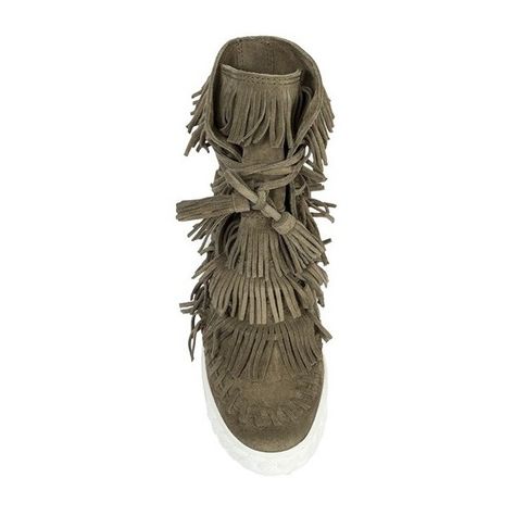 Casadei Suede Fringed Sneakers ($766) ❤ liked on Polyvore featuring shoes, sneakers, high heel wedge sneakers, lace up high heel shoes, rubber sole shoes, lacing sneakers and laced sneakers Fringe Sneakers, Lace Up High Heels, High Heel Wedges, Suede Fringe, Lacing Sneakers, Heels & Wedges, Sole Shoes, Wedge Sneakers, Heel Shoes